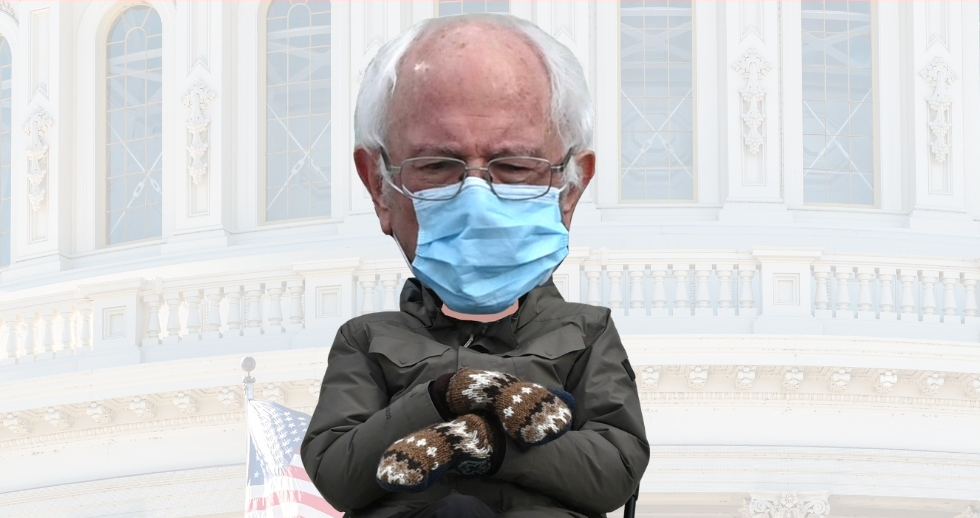 Yes, There's Already a Bobblehead of Bernie Sanders Social Distancing in His Mittens ...