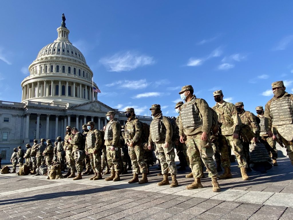 Photos: National Guard Troops Are Patrolling the Capitol Building in ...