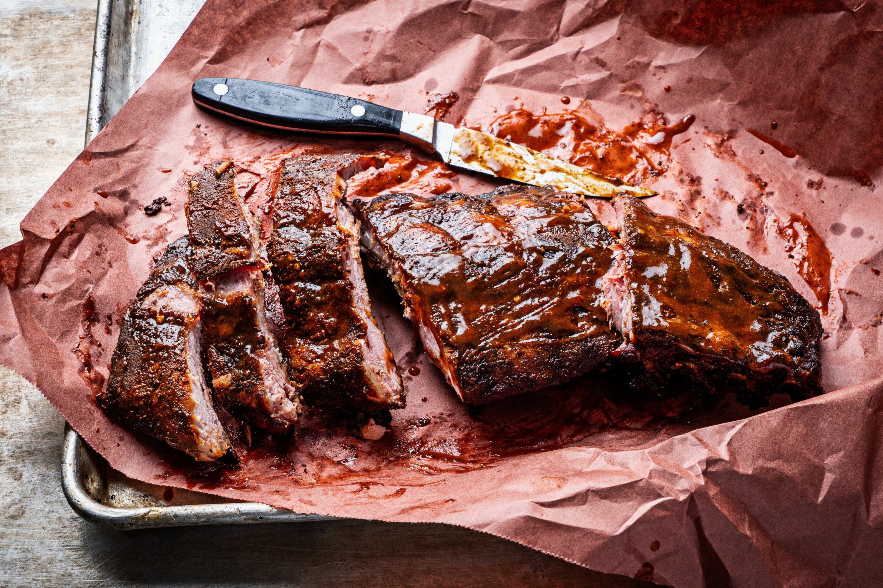 Money Muscle BBQ is serving barbecue samplers on game day. Photo courtesy of Money Muscle BBQ.