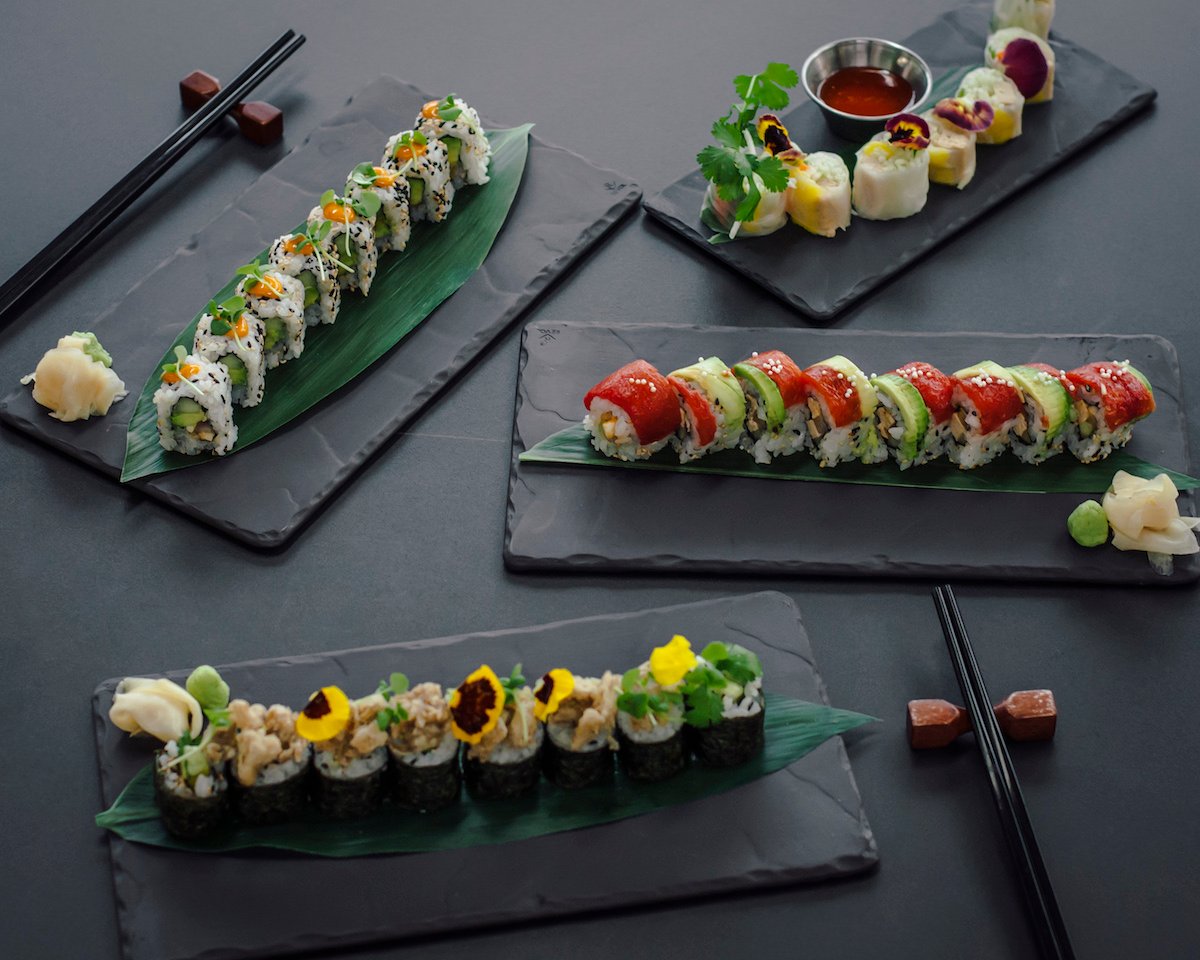 Plant-based sushi from vegan restaurant Planta, opening in Bethesda this summer. Photography courtesy of Planta