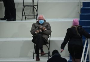 The Internet Is Freaking Out Over Bernie Sanders Social Distancing in His Mittens