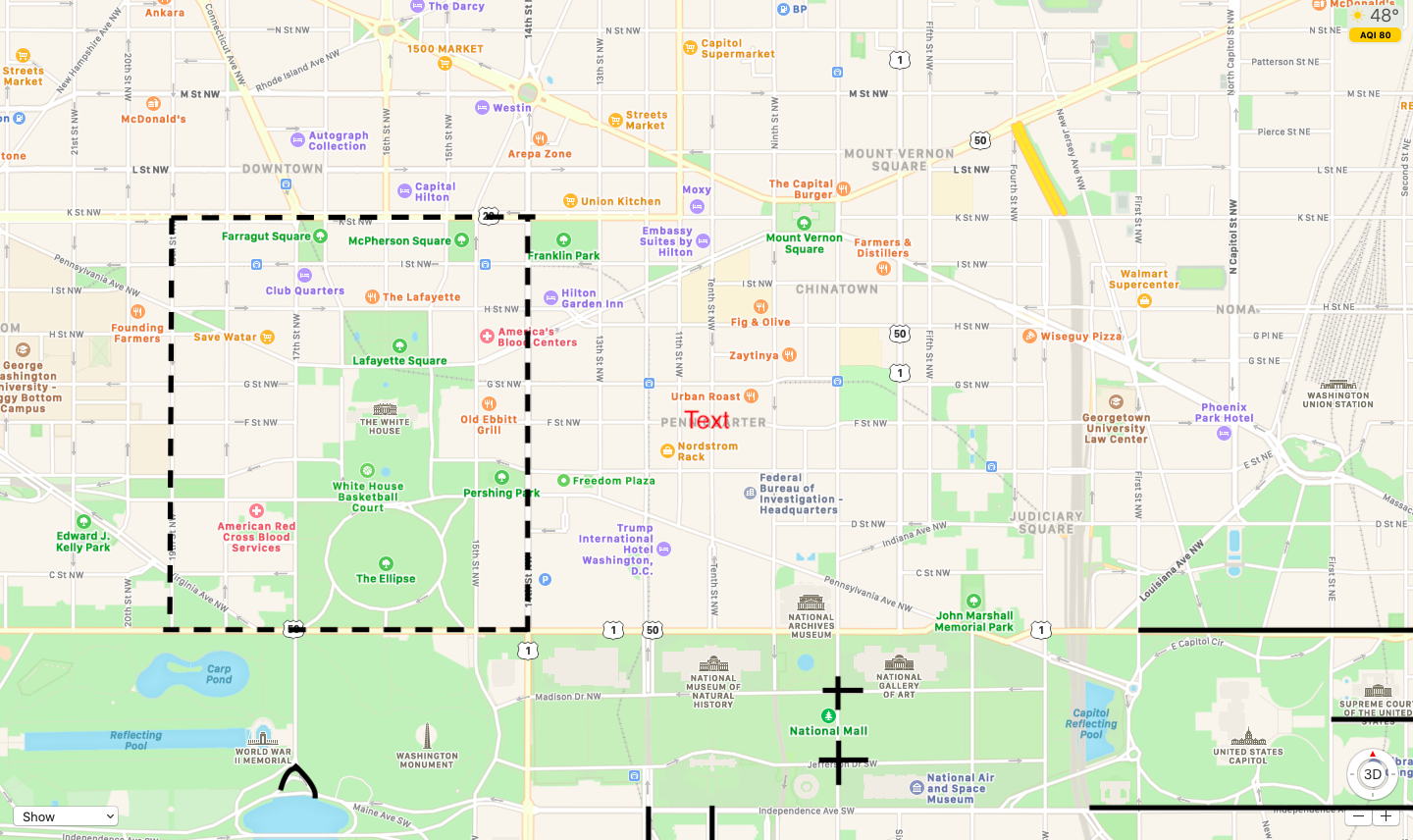 Here S A Map Of The Capitol Green Zone Aka Inauguration Street Closures