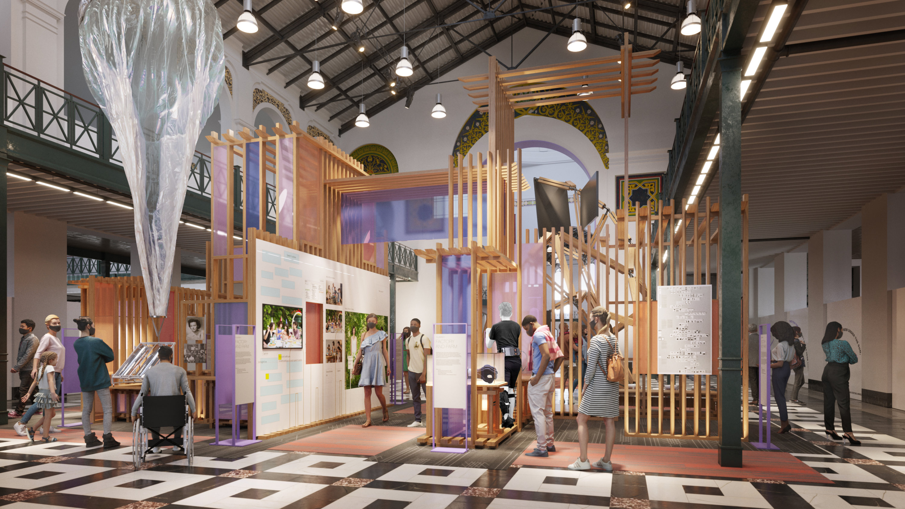 AIB_FUTURES_Futures that Unite_Rockwell Group - Washingtonian Rendering of FUTURES courtesy of Arts and Industries Building.