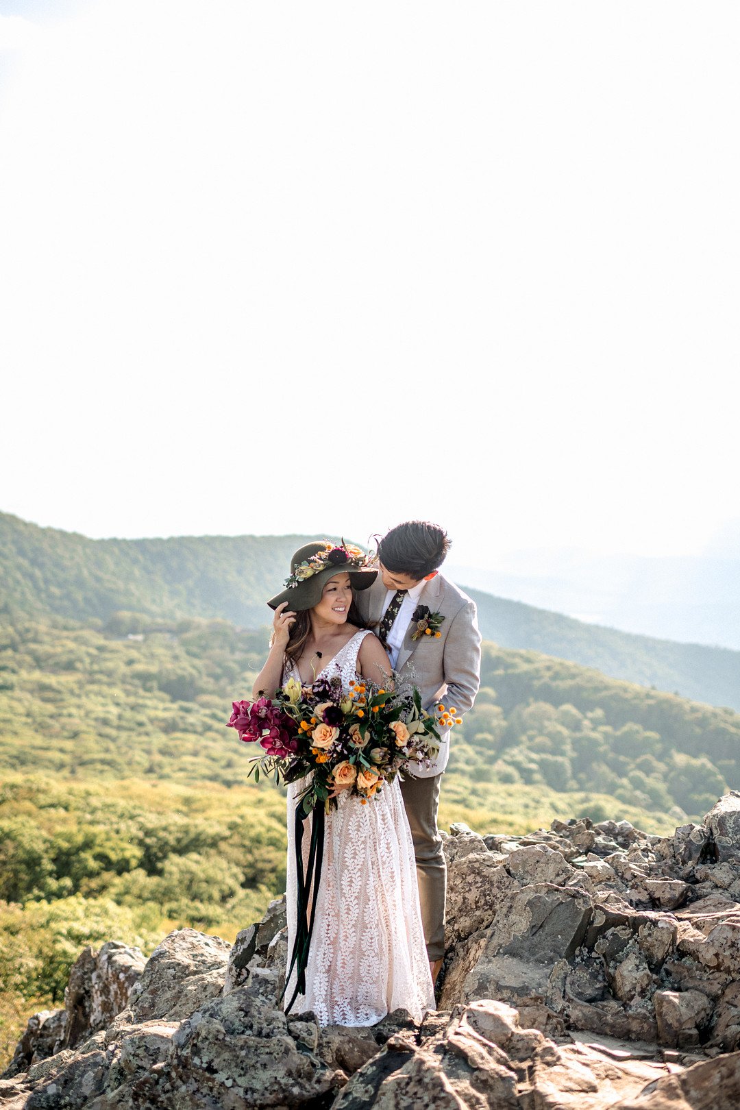 Boho Mountain Elopement in Shenandoah National Park_1001 Angles Photography_Shenandoah National Park Adventure Elopement-106_low