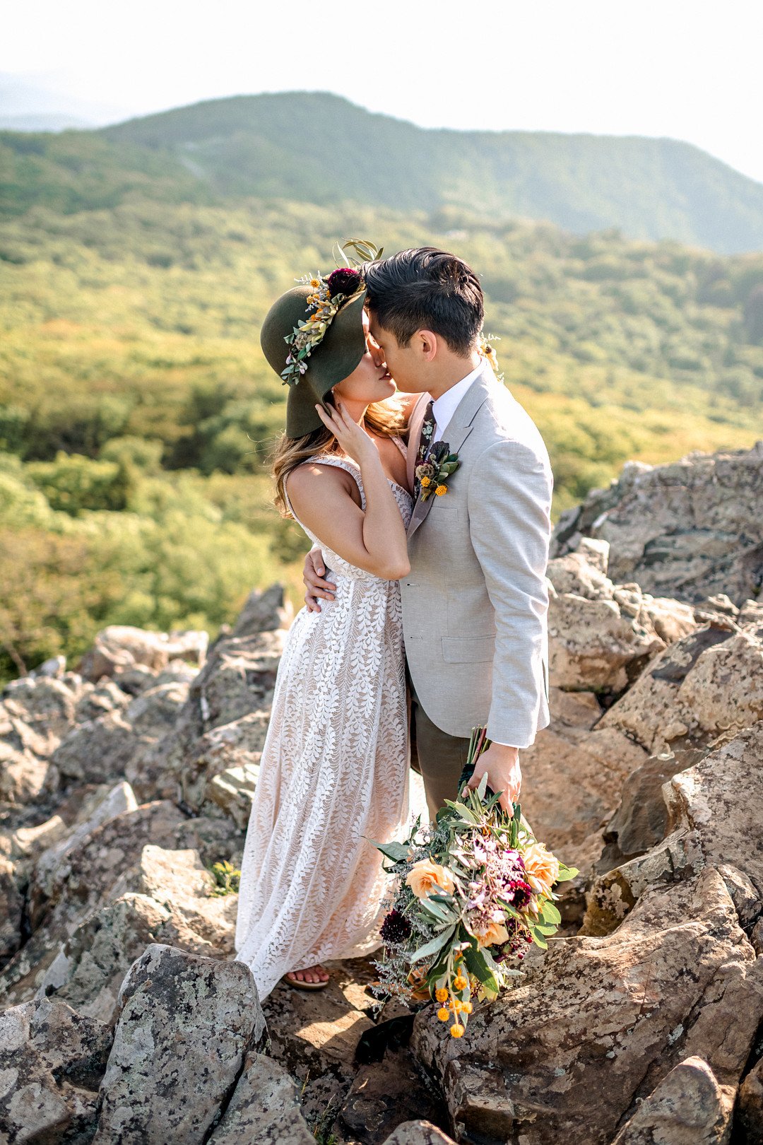 Boho Mountain Elopement in Shenandoah National Park_1001 Angles Photography_Shenandoah National Park Adventure Elopement-121_low