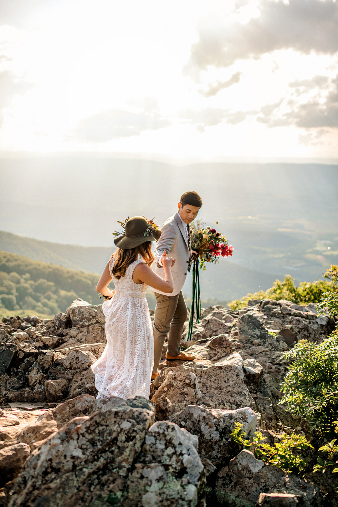 Boho Mountain Elopement in Shenandoah National Park_1001 Angles Photography_Shenandoah National Park Adventure Elopement-125_low