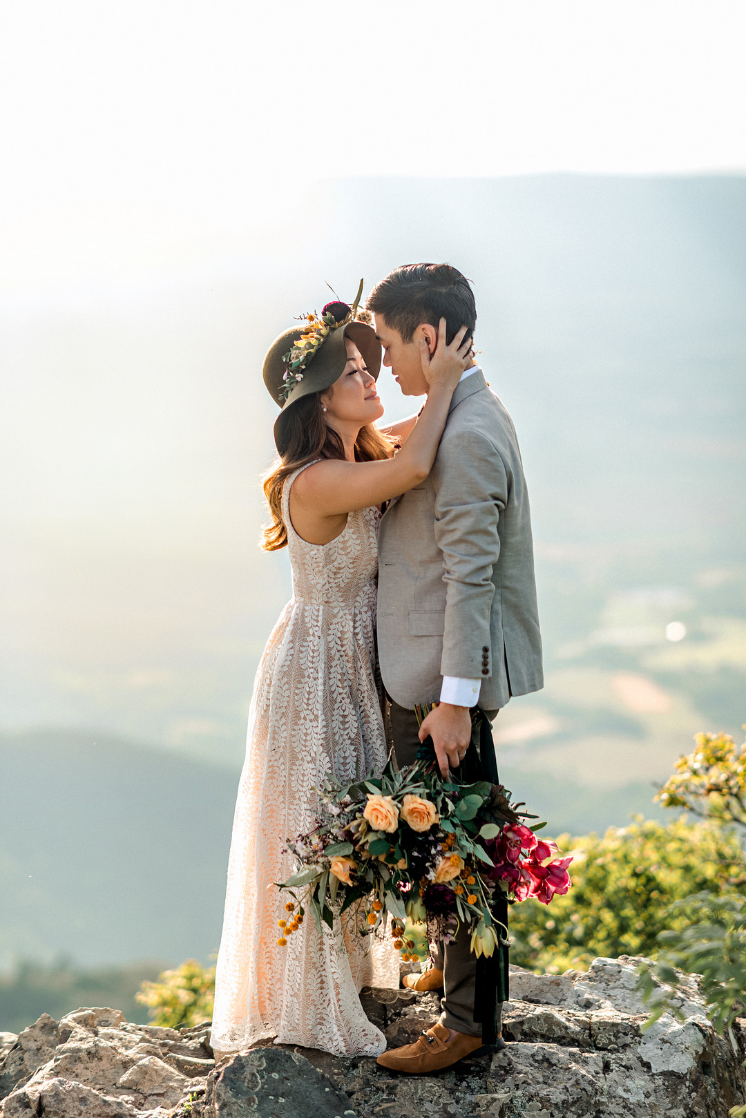 Boho Mountain Elopement in Shenandoah National Park_1001 Angles Photography_Shenandoah National Park Adventure Elopement-128_low