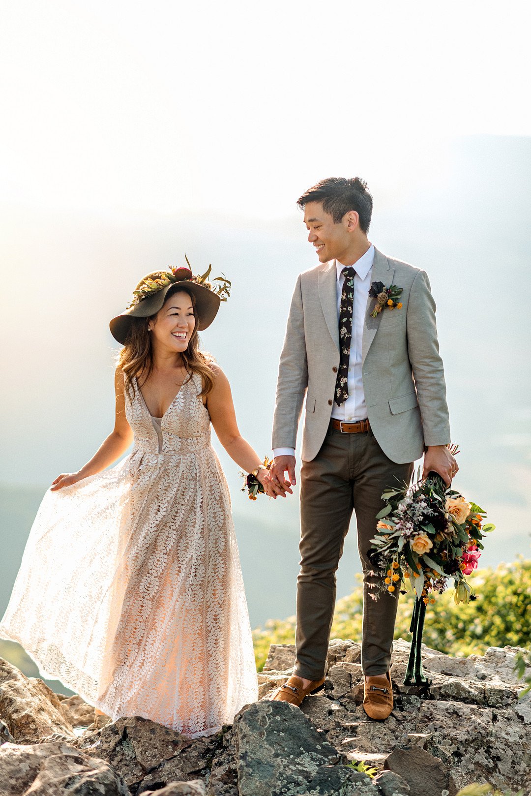 Boho Mountain Elopement in Shenandoah National Park_1001 Angles Photography_Shenandoah National Park Adventure Elopement-141_low