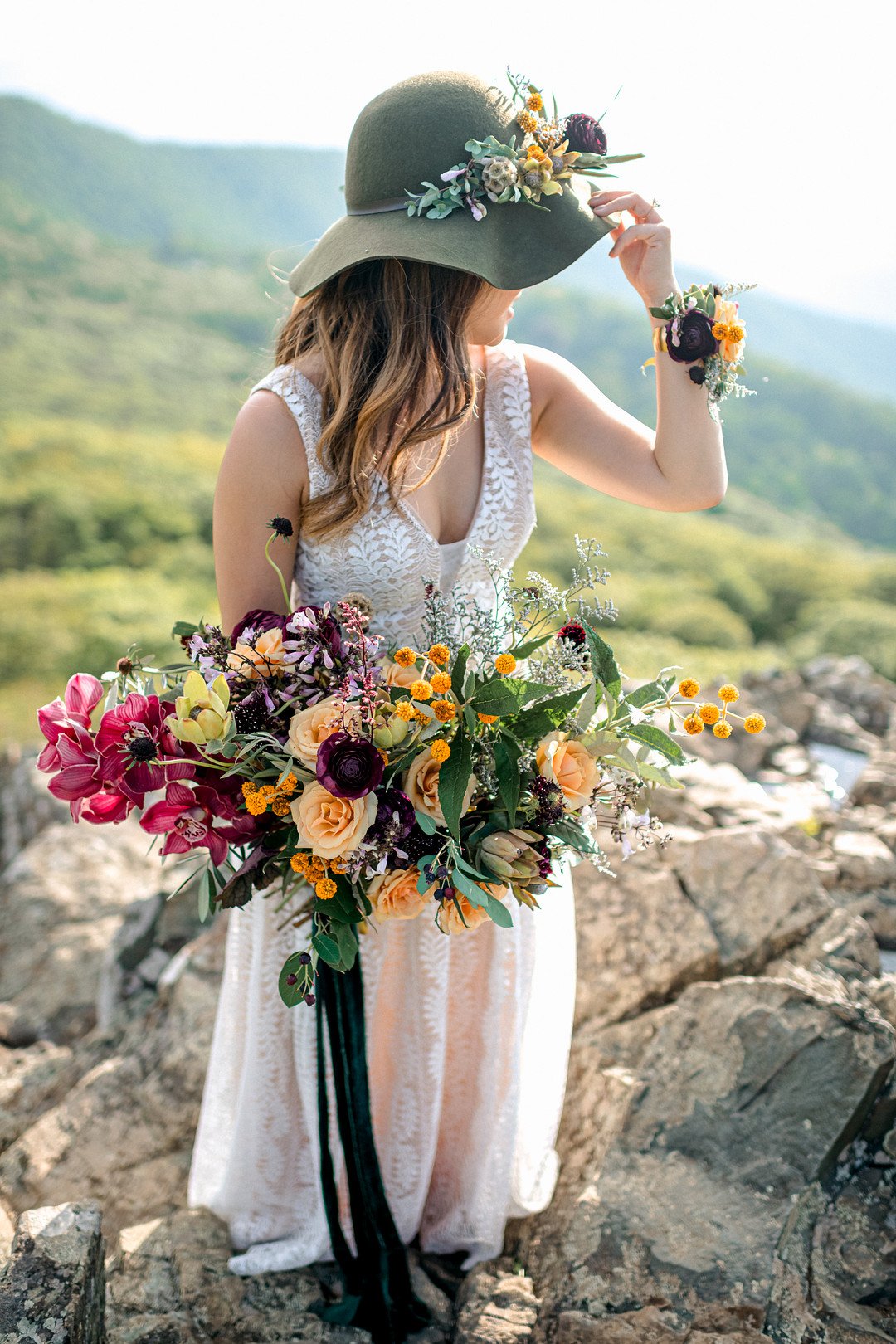 Boho Mountain Elopement in Shenandoah National Park_1001 Angles Photography_Shenandoah National Park Adventure Elopement-70_low