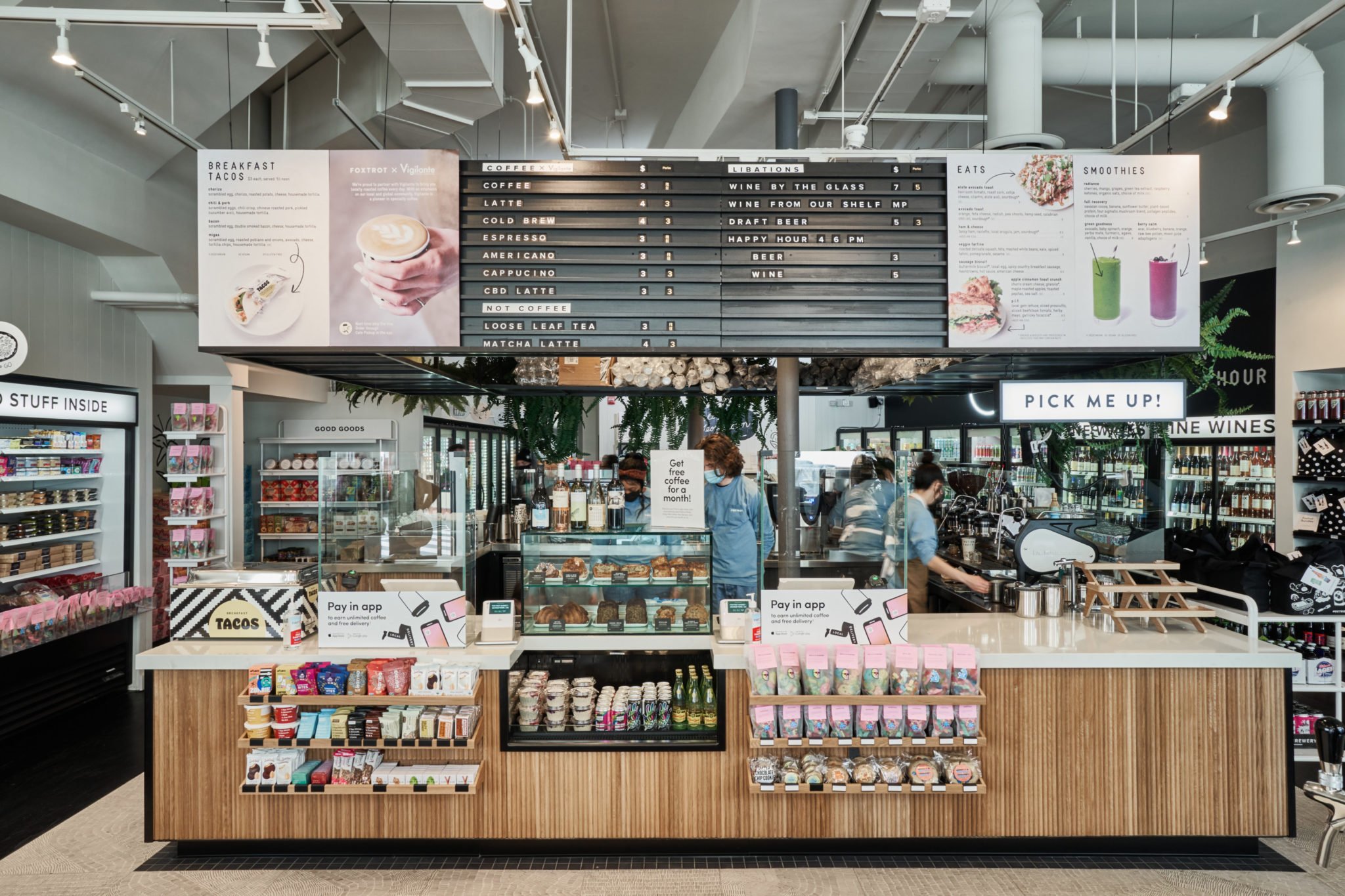 Georgetown's grab-and-go store Foxtrot is offering free Jeni's on Saturday. Photograph by Scott Suchman.