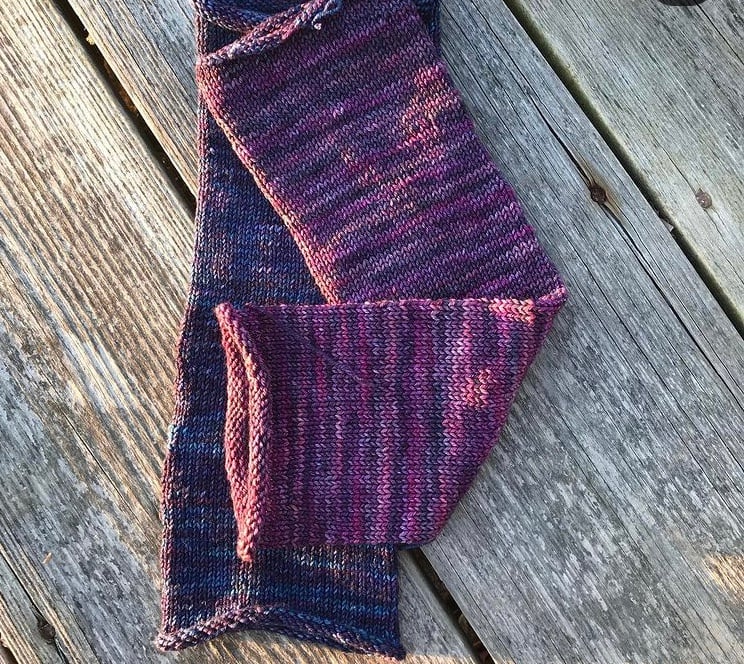 Knitted leg warmers