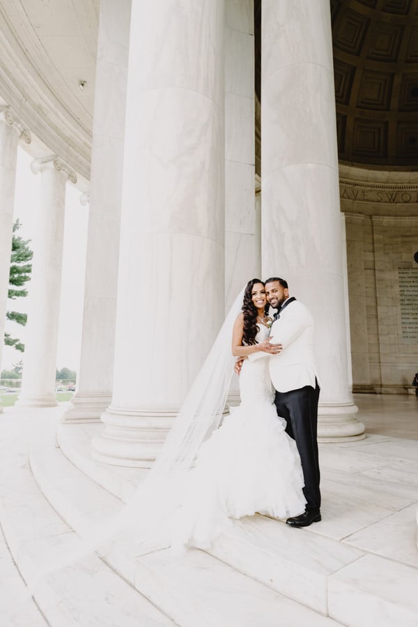 This Blush, Ivory, and Gold Indian-American Fusion Wedding Included a  Sparkler-Filled First Dance - Washingtonian