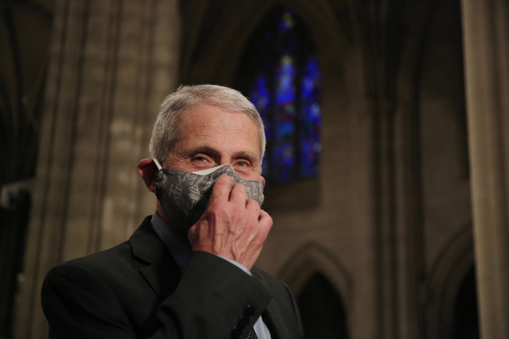 PHOTOS: Anthony Fauci at Washington National Cathedral’s Vaccination Event for DC-Area Religious Leaders