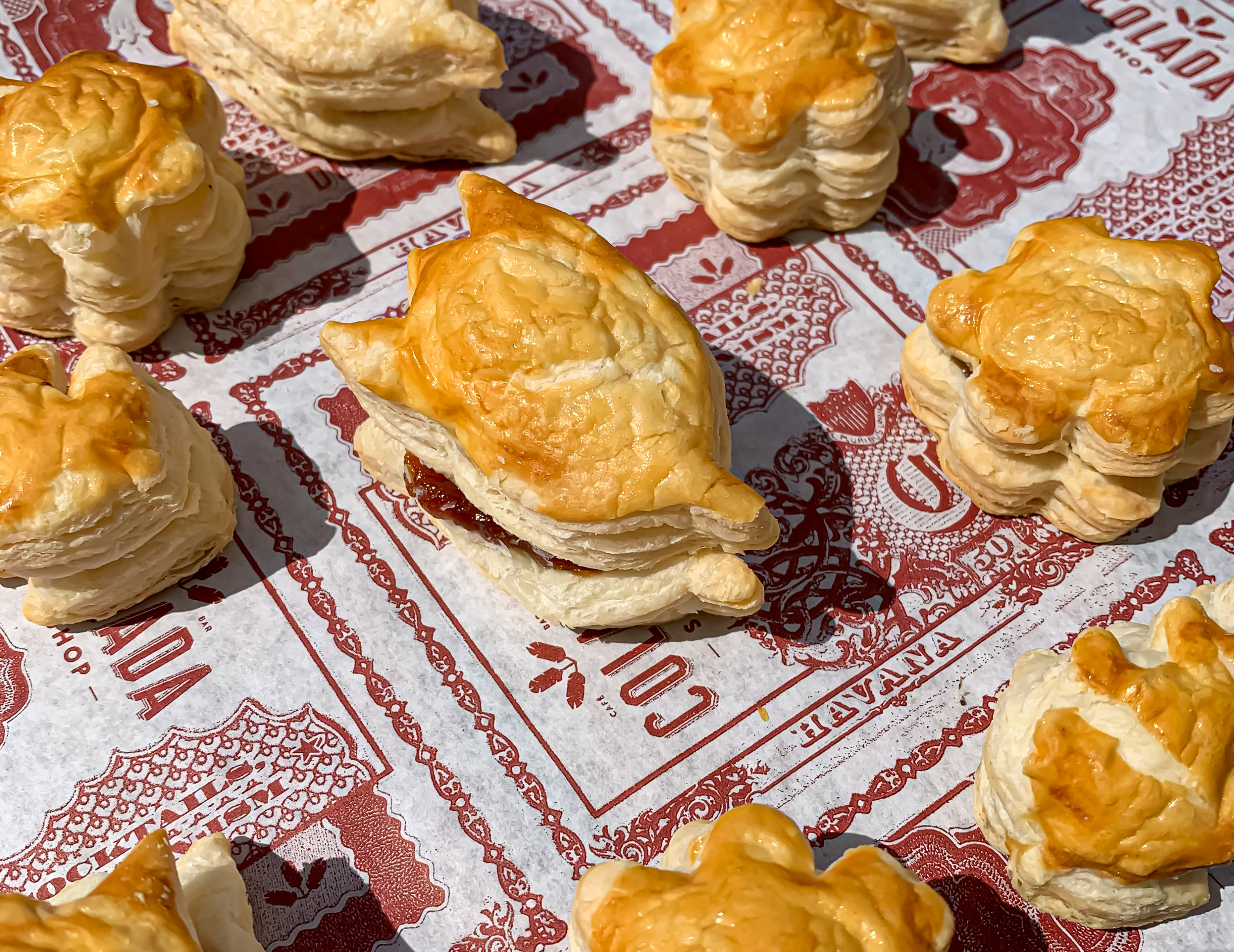 Colada Shop's flower-shaped guava pastries. Photo courtesy of Colada Shop.