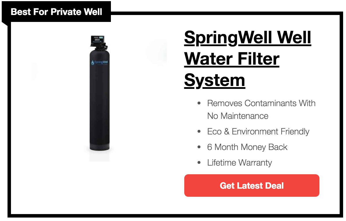 whole house water softener filtration system