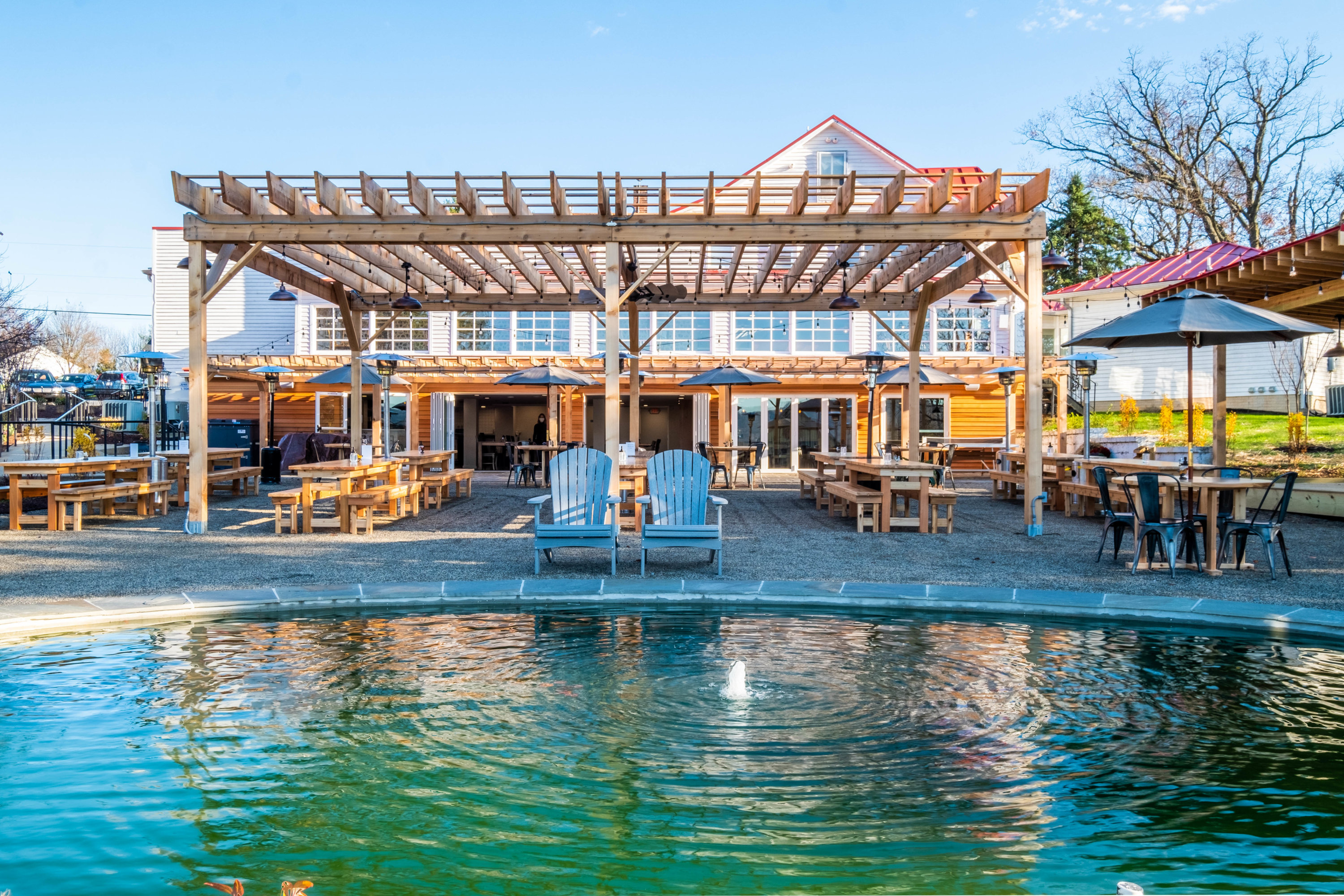 The Comus Inn - Rear Elevation & Beer Garden - Washingtonian