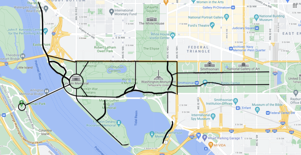 traffic in dc on july 4th