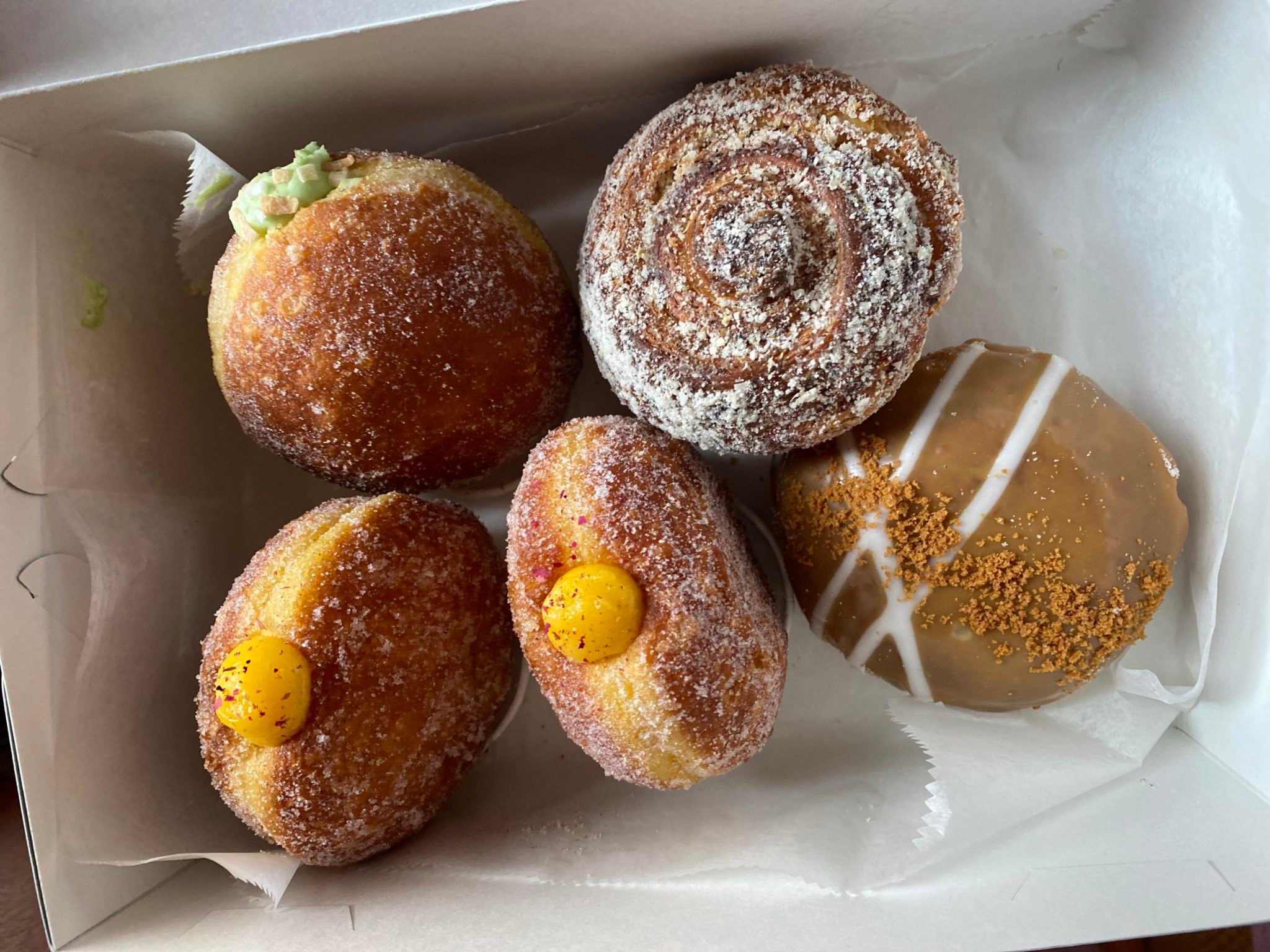 Assorted doughnuts and pastries from Rose Ave. Bakery. Photo by Sami Gruhin.