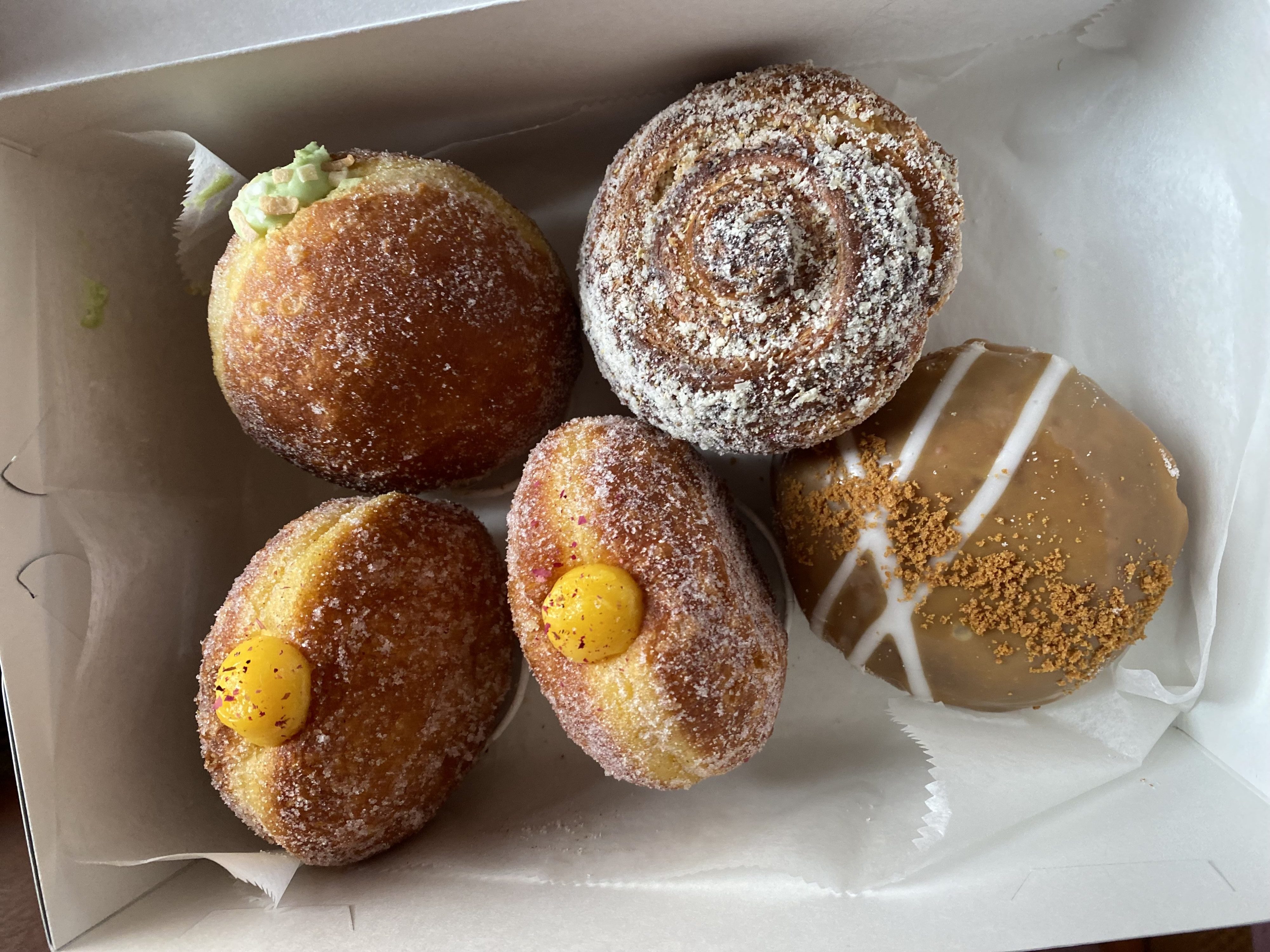 Assorted doughnuts and pastries from Rose Ave. Bakery. Photo by Sami Gruhin.