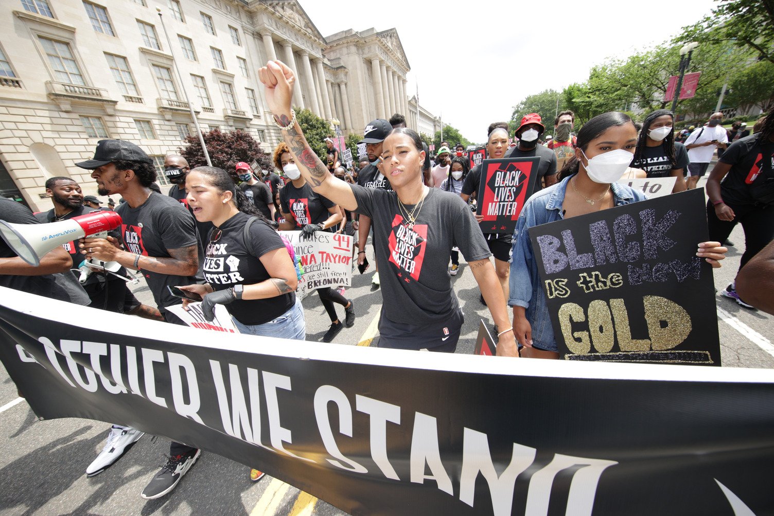 Washington Wizards and Mystics BLM March - Washingtonian