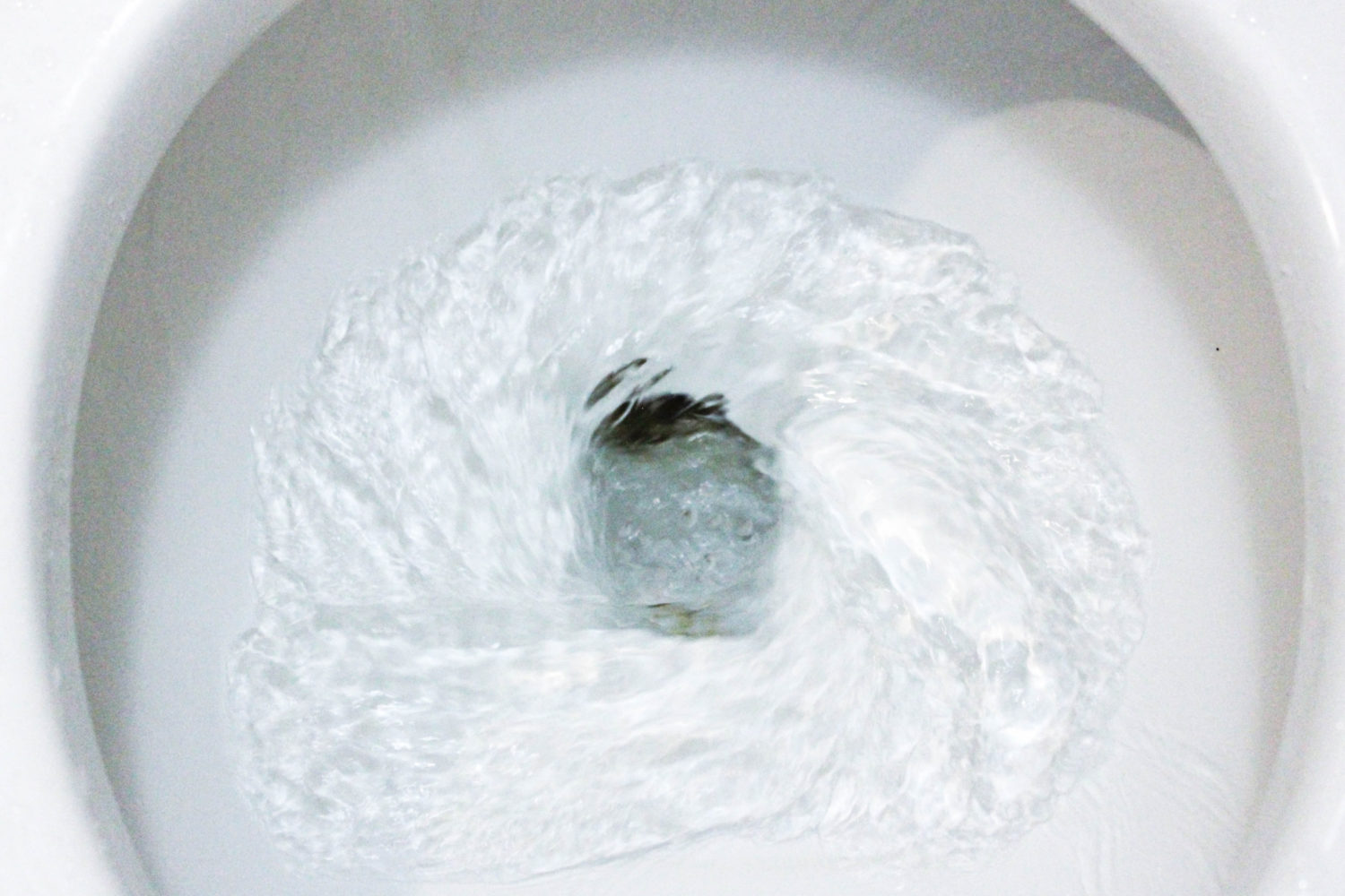 toilet flushing