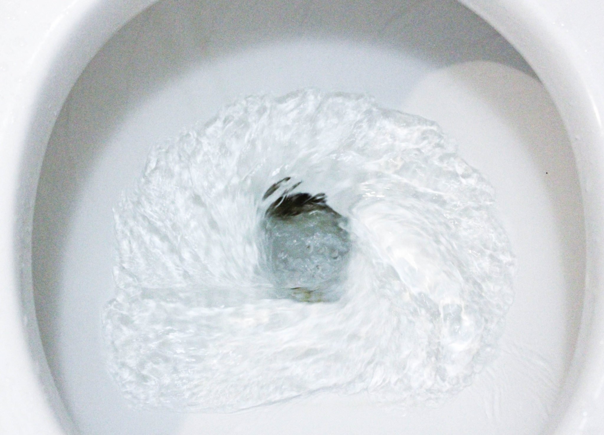 toilet flushing