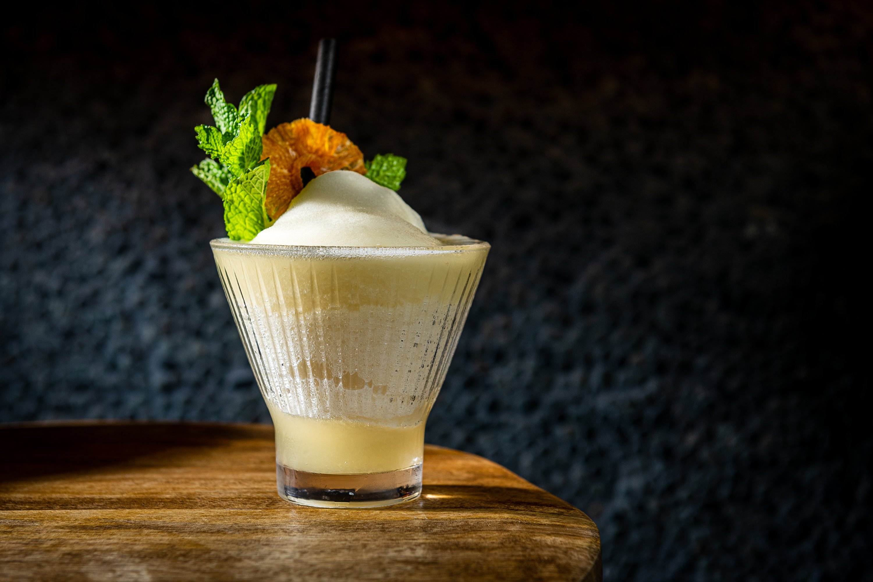 untitled-4502 - Washingtonian Frozen cocktails come in flavors like pineapple and coconut. Photo by Rey Lopez.