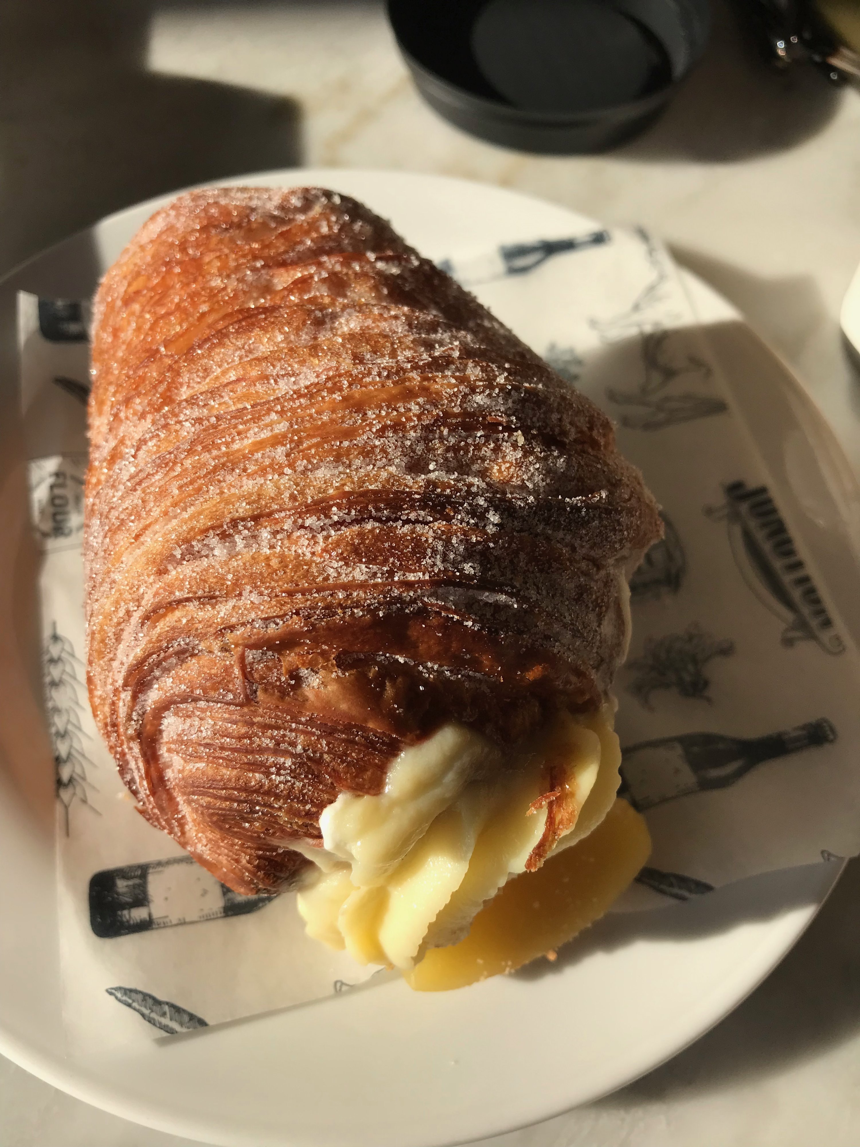 peach cruffin at junction - Washingtonian