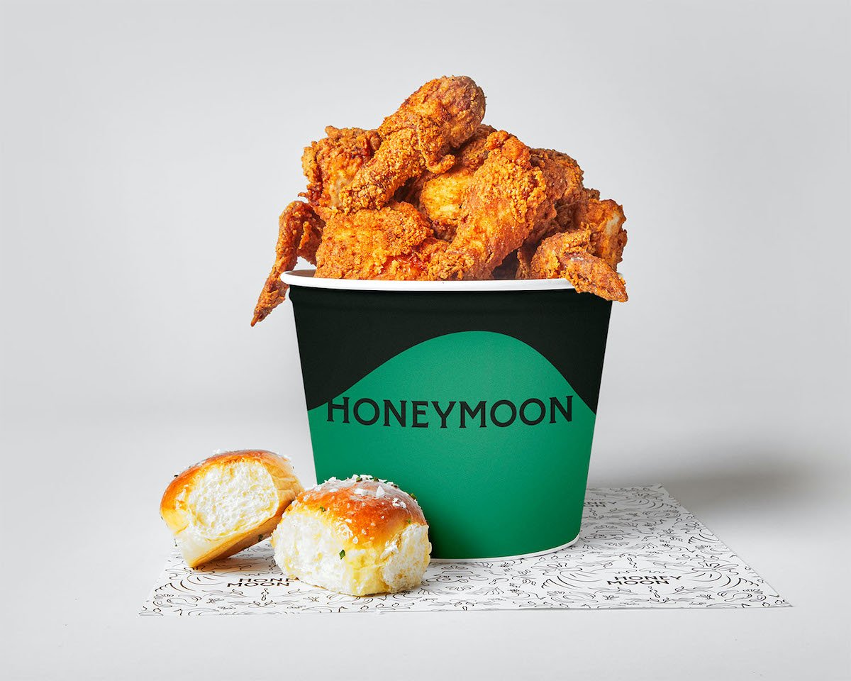 RGB_0023_Honeymoon Chicken Bucket 8pc_Honey Butter Rolls - Washingtonian