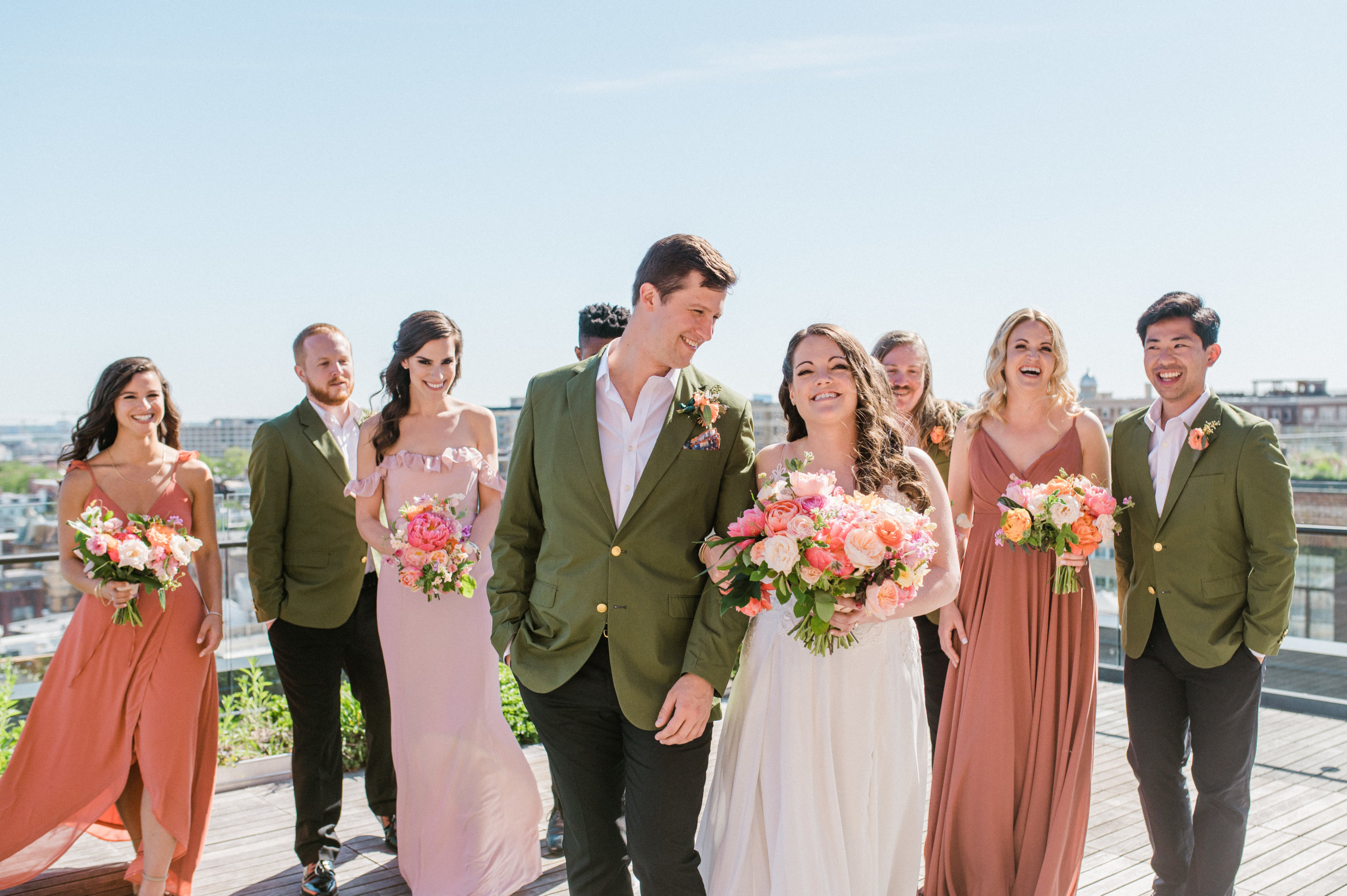 A Pink-and-Green Tropical-Themed Wedding at the Line Hotel - Vimarsana News