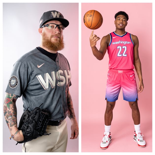 Nationals and Wizards unveil cherry blossom jerseys, paying