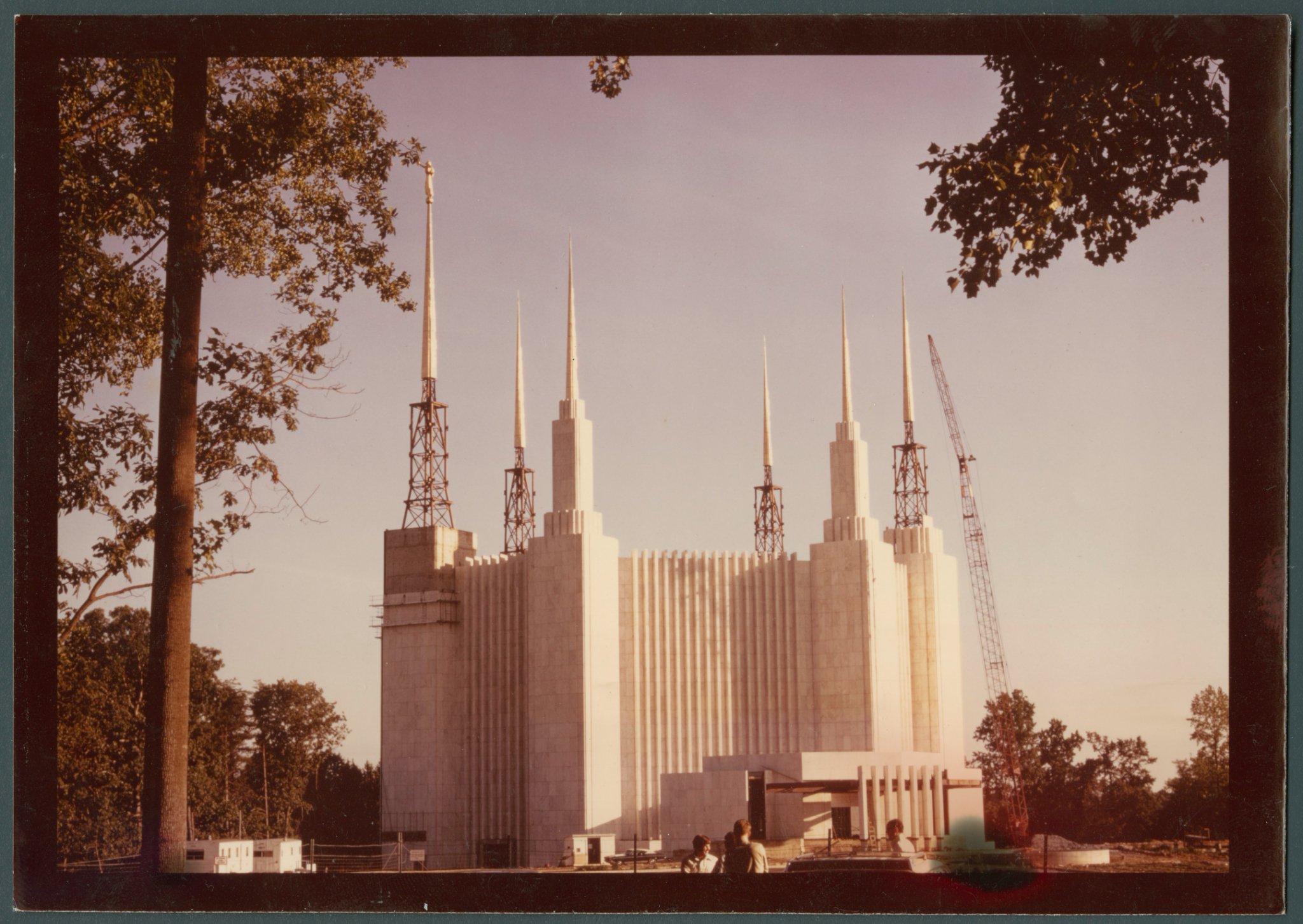Kensington's Latter-day Saints Temple being built in the 1970s. 