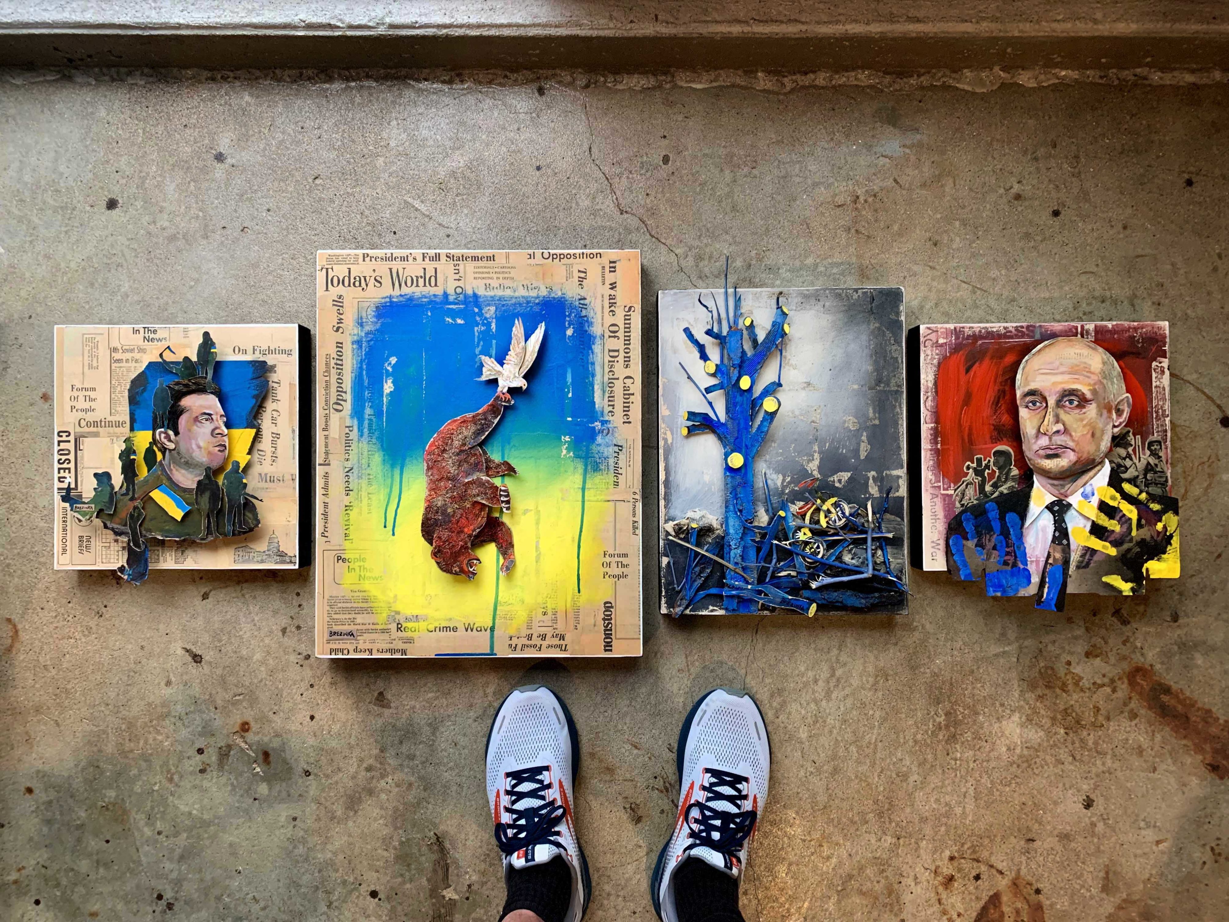 Artist Unveils Ukraine-Inspired Exhibit Across the Street from the Russian Embassy - Vimarsana News