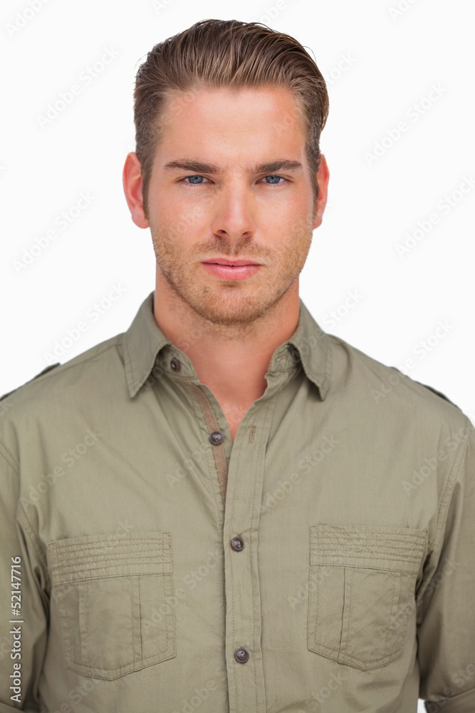 Handsome man smiling at camera - Washingtonian