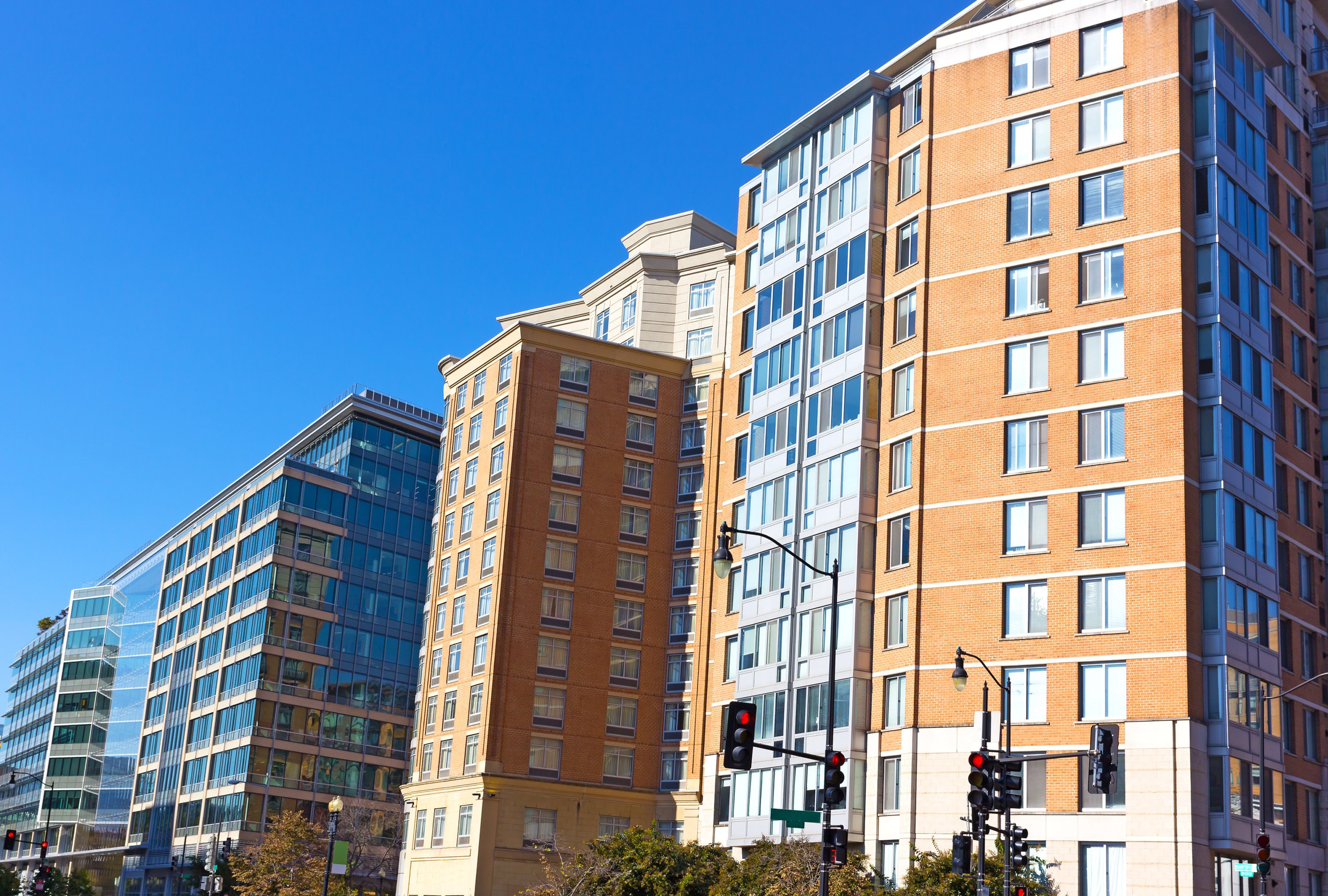 Modern buildings in downtown of Washington DC, USA. - Washingtonian