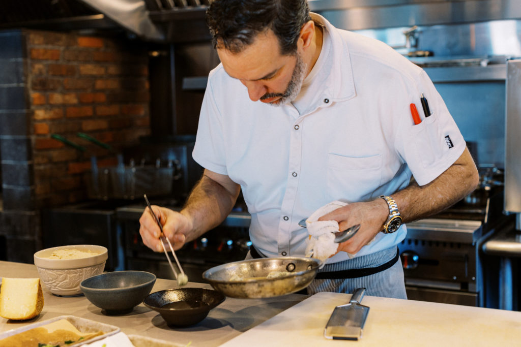 3B, Chef Jake Plating Gnocchi - Washingtonian