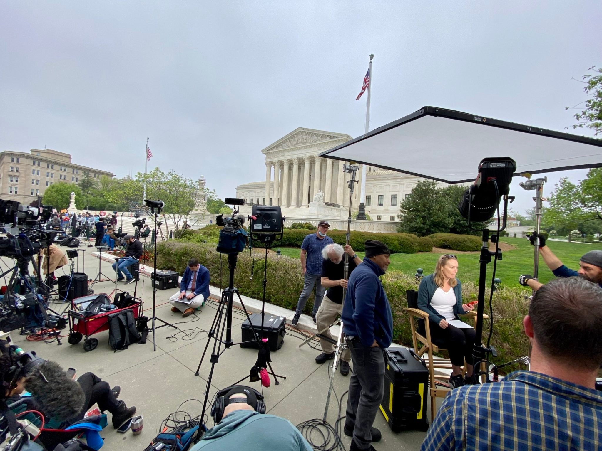 PHOTOS: Outside the Supreme Court on Tuesday Morning