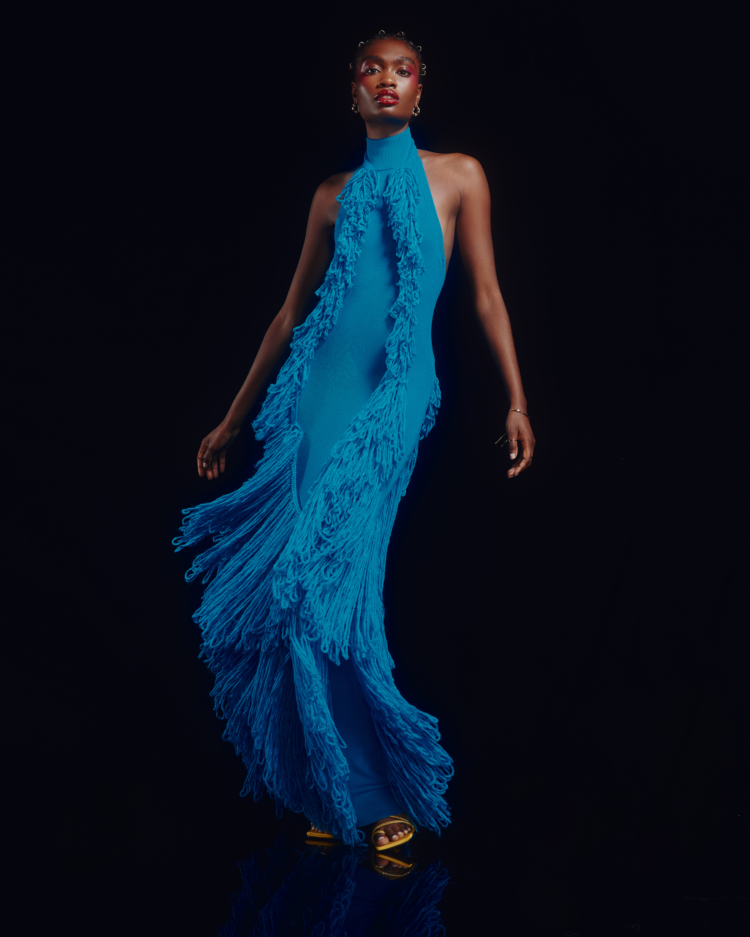 Mina Tassel Gown look 4