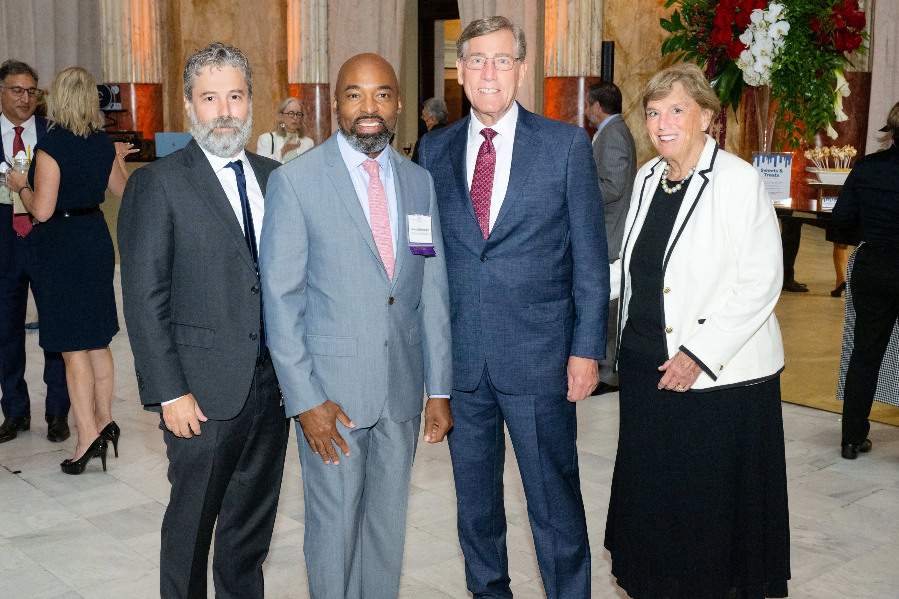 Jess Sharp, James Ballentine, Scott Anderson, and Jesselie Anderson at Washingtonian's 500 Most Influential Celebration