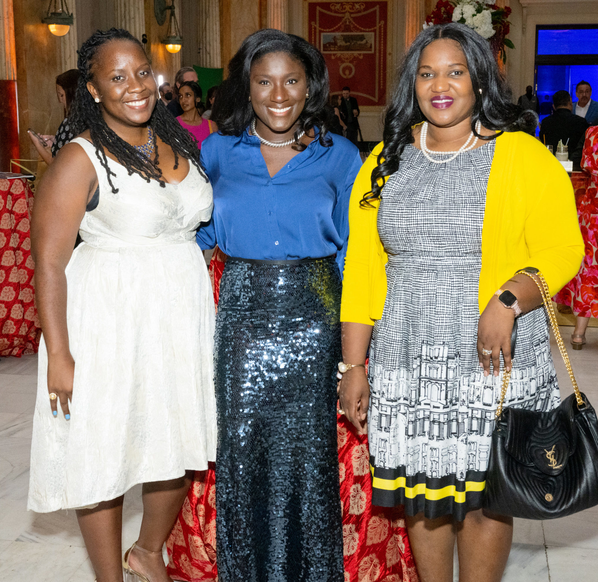 Elyse Holtz, Whitney Hubbard and Aminata Ly at The Washingtonian's 500 Most Influential People Celebration
