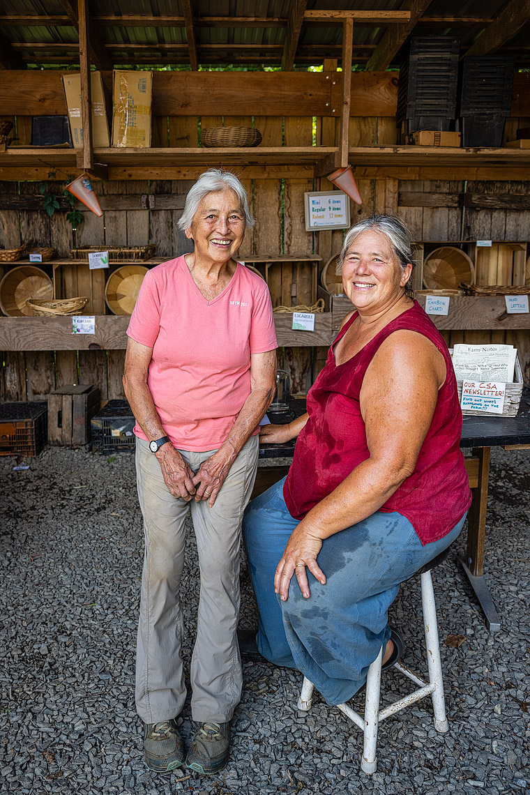 Hana and Hui Newcomb, Potomac Vegetable Farm ©Rebecca Drobis All Rights Reserved - Washingtonian