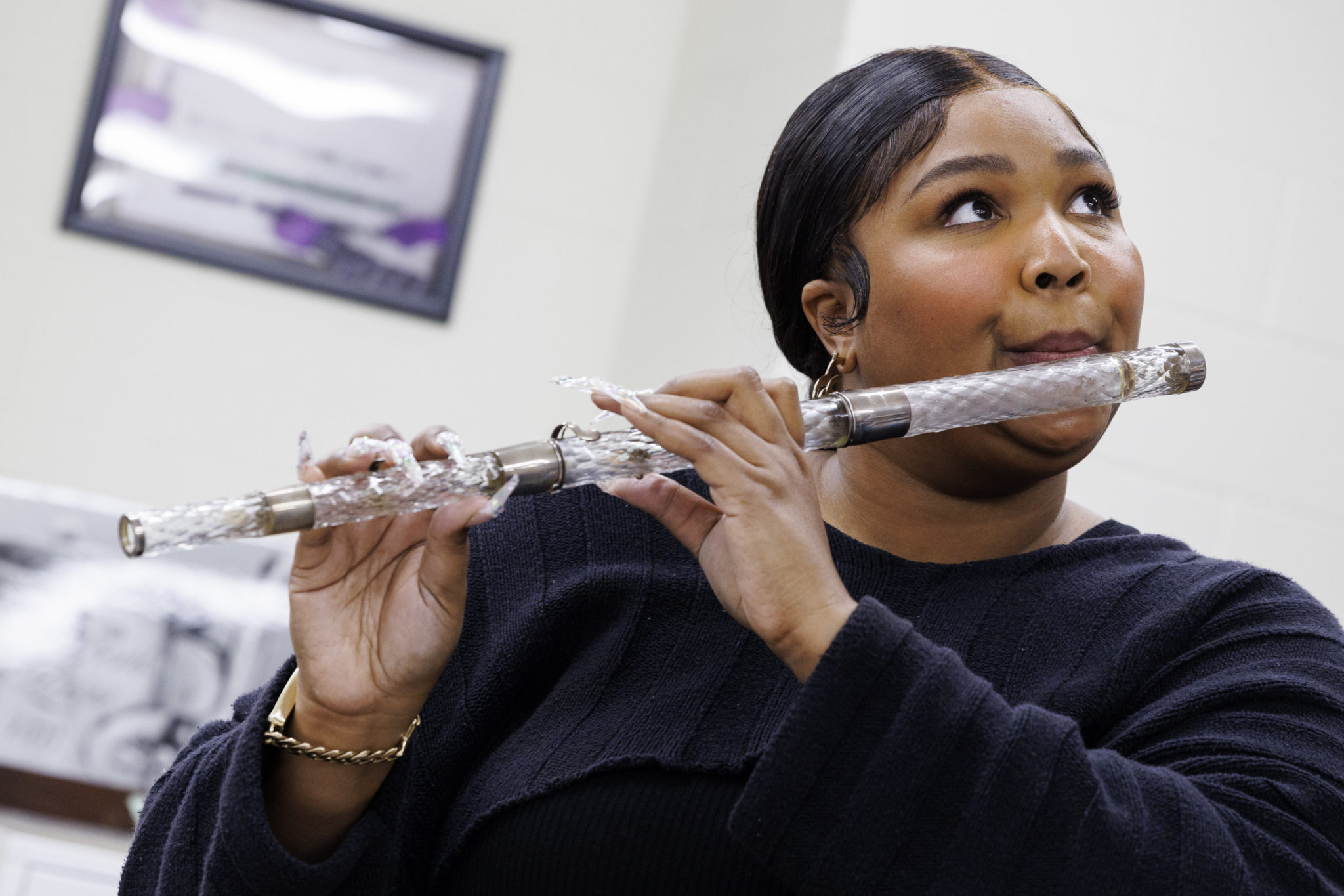 PHOTOS: Lizzo Visits the Library of Congress Flute Collection
