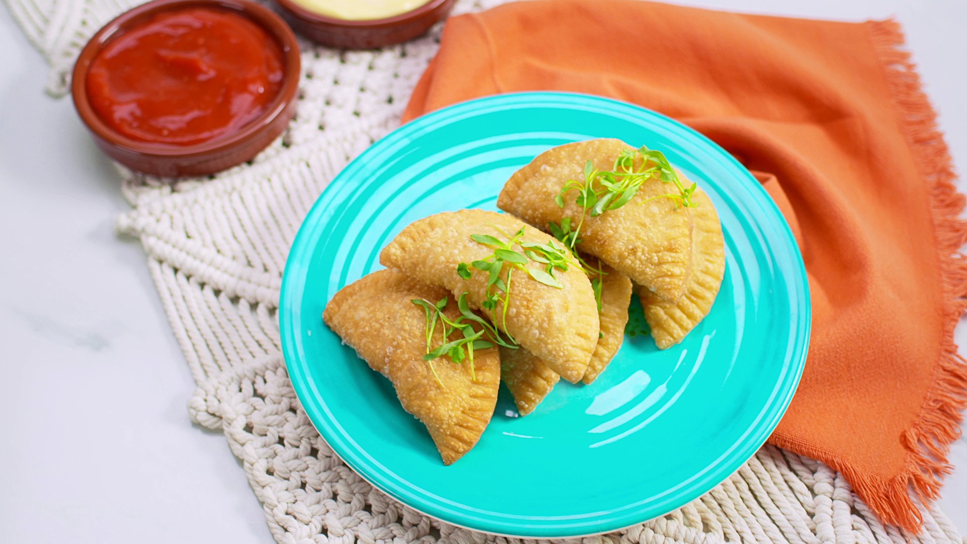 selena-chef-s4-episode-9 - Washingtonian Beef empanadas. Photo courtesy of WarnerMedia.