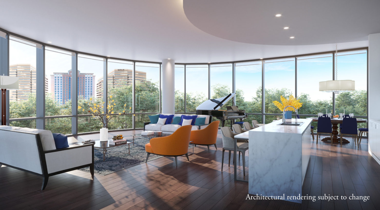 Apartment Living Room_The Mather (1) - Washingtonian