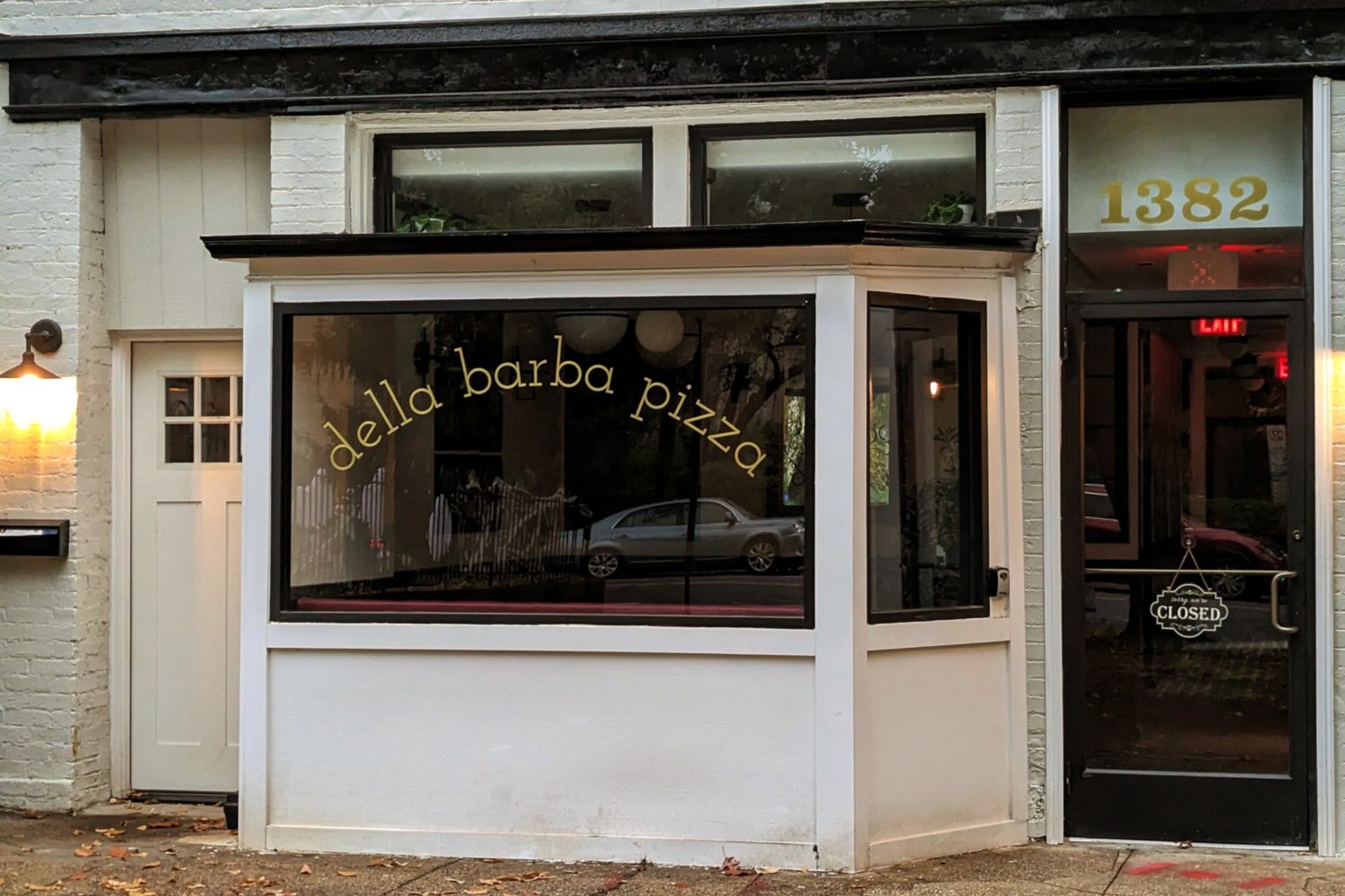 The storefront of Capitol Hill's new pizza shop.