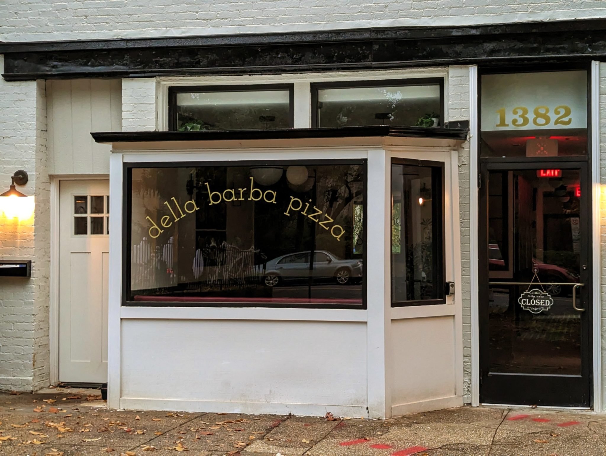 The storefront of Capitol Hill's new pizza shop.