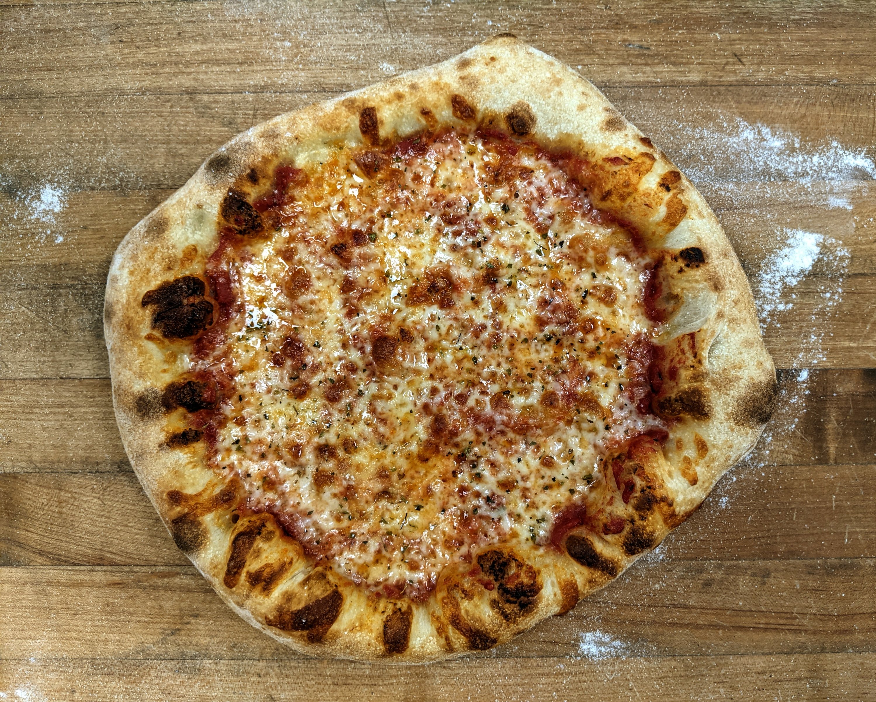 narley ny thin crust - Washingtonian Barber's take on thin-crust, New York-style pizza.