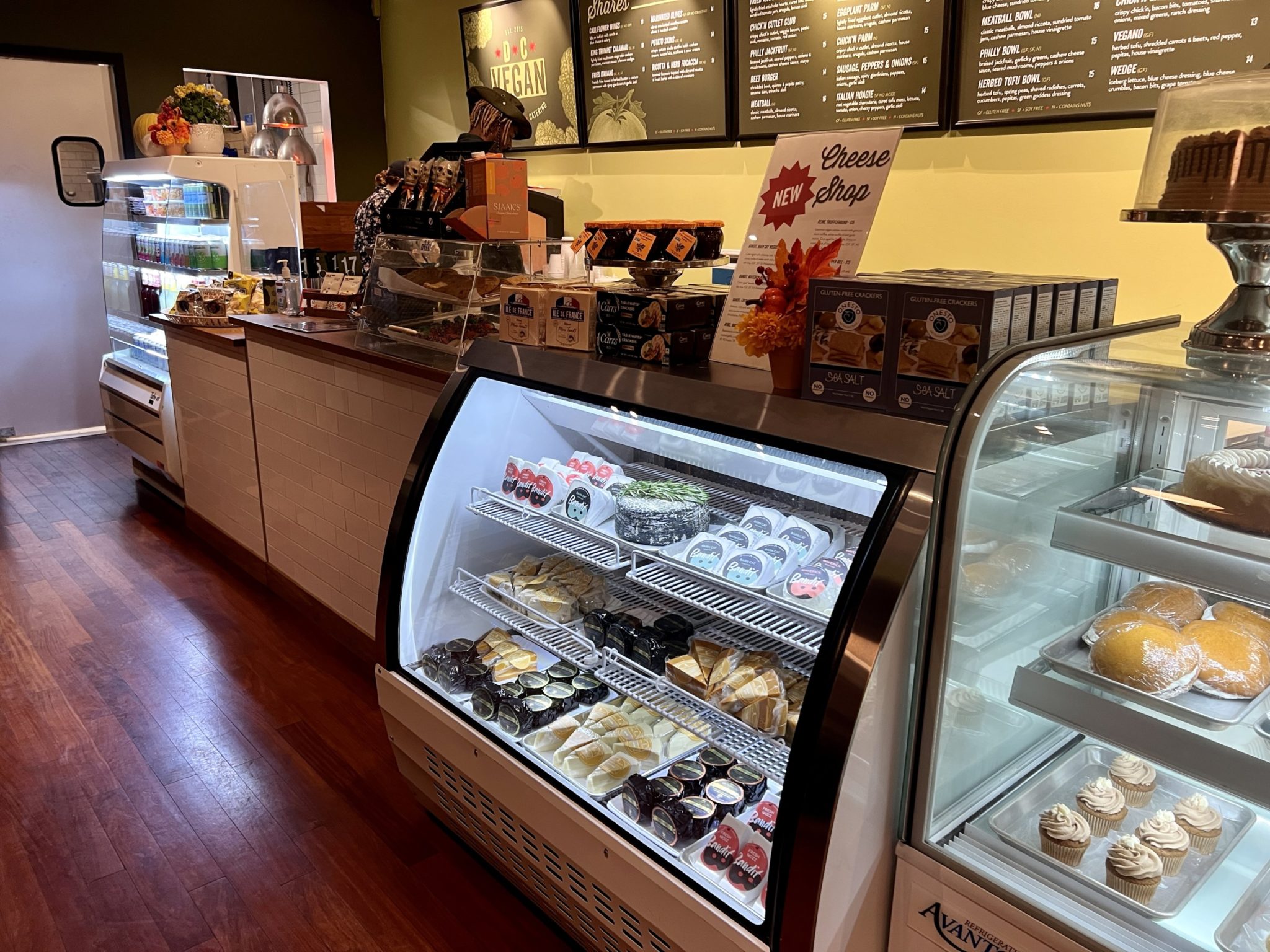 DC Vegan's Cheese shop counter