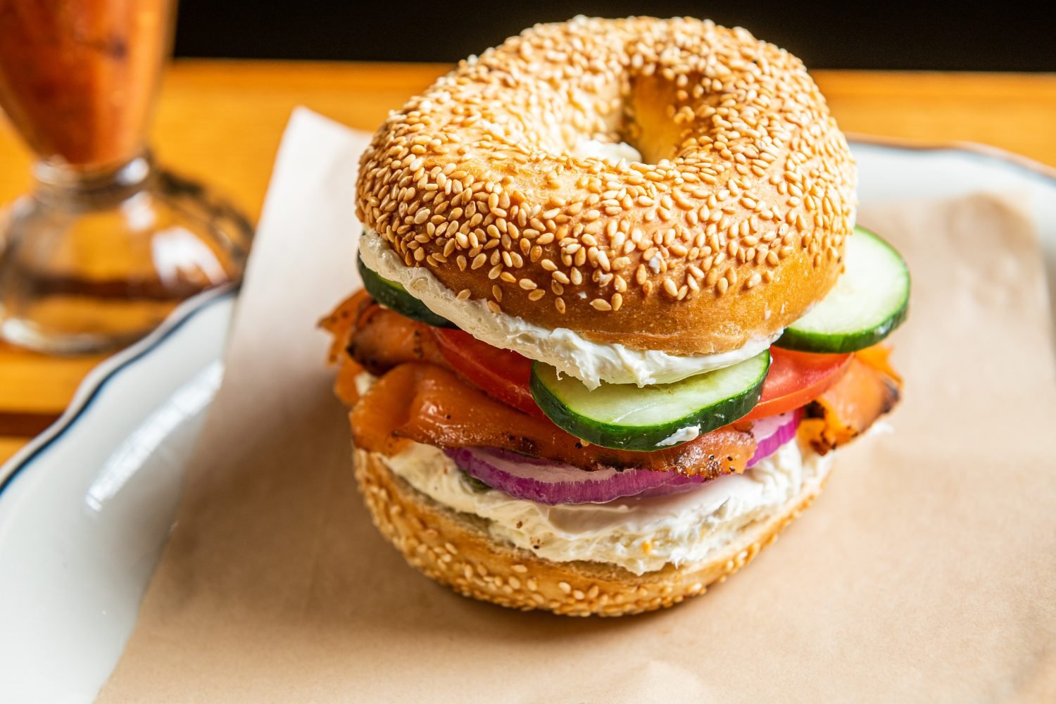 Buffalo & Bergen's lox sandwich.