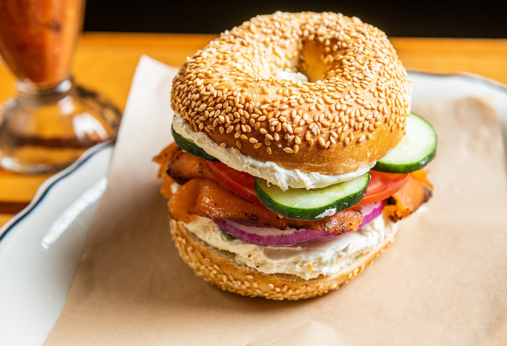 Buffalo & Bergen's lox sandwich.